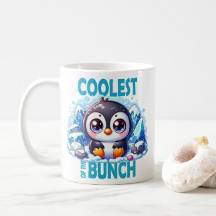 バンチクールプンかわいいベビーペンギンの漫画 コーヒーマグカップ