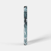 バンチバラ/暗いティール（緑がかった色） iPhoneケース (右側面)