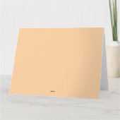 バンチプリンで一番背が高い可愛いベビーキリン漫画 サンキューカード (裏面)