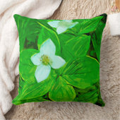 バンチベリー白山花の抽象芸術印象派 クッション (ブランケット)