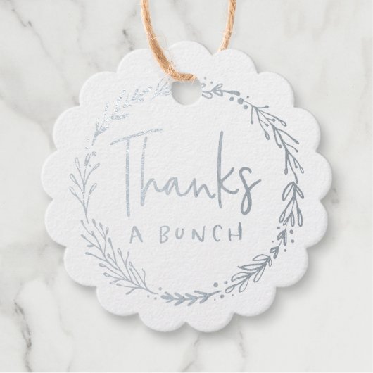 バンチ感謝していギフトメッセージカード フェイバータグ (正面)