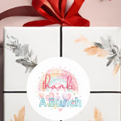 バンチ感謝していーレインボーラウンドステッカー ラウンドシール