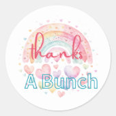 バンチ感謝していーレインボーラウンドステッカー ラウンドシール (正面)