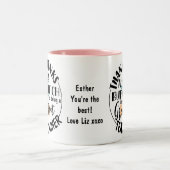 バンチ感謝してい先生フローラ感謝ギフト ツートーンマグカップ (中央)