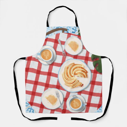 バンットケーキとコーヒー2人用 エプロン (正面)