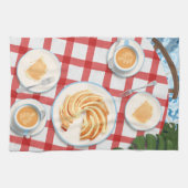 バンットケーキとコーヒー2人用 キッチンタオル (横)