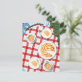 バンットケーキとコーヒー2人用 ポストカード (スタンド正面)