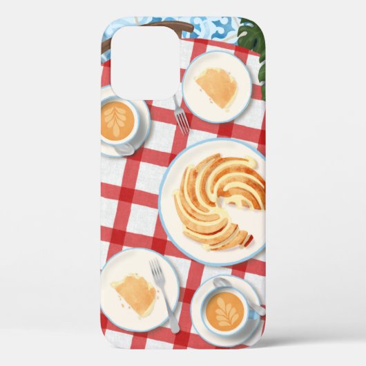 バンットケーキとコーヒー2人用 Case-Mate iPhoneケース (裏面)