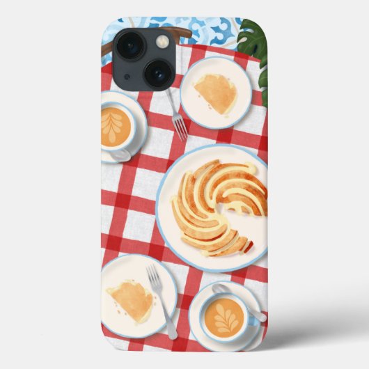 バンットケーキとコーヒー2人用 Case-Mate iPhoneケース (裏面)