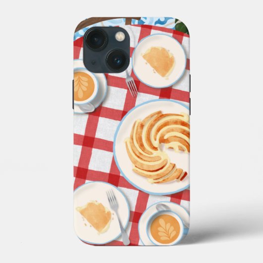 バンットケーキとコーヒー2人用 Case-Mate iPhoneケース (裏面)