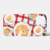 バンットケーキとコーヒー2人用 Case-Mate iPhoneケース (裏面 (横))