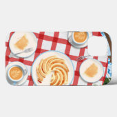 バンットケーキとコーヒー2人用 Case-Mate iPhoneケース (裏面 (横))