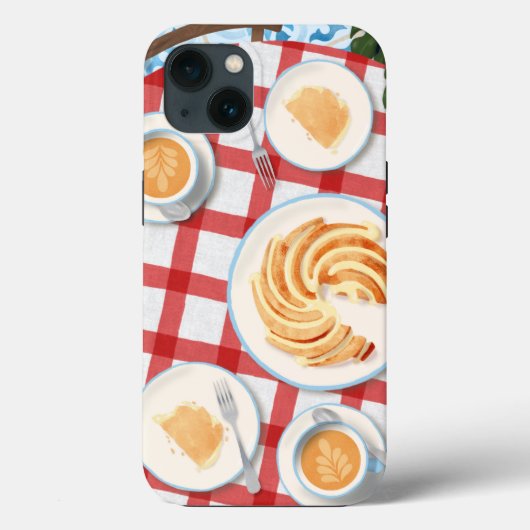 バンットケーキとコーヒー2人用 Case-Mate iPhoneケース (裏面)