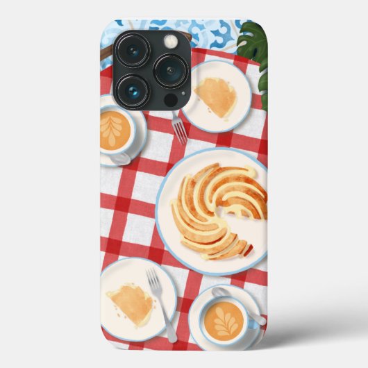 バンットケーキとコーヒー2人用 Case-Mate iPhoneケース (裏面)