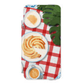 バンットケーキとコーヒー2人用 INCIPIO iPhoneウォレットケース (フォリオ 正面)