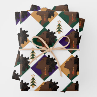 バンツバイオレットラッピング紙フラットシートセット3 ラッピングペーパーシート