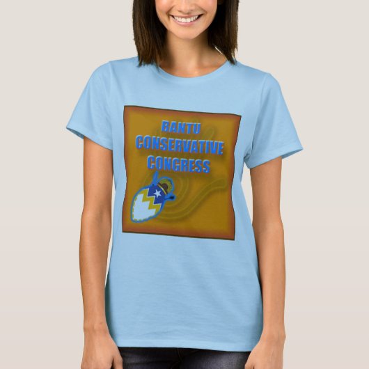バンツー保守会議のロゴ Tシャツ (正面)