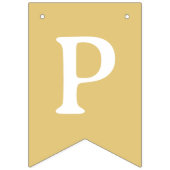 バンテおもしろいィング標識パーティー10で終わる!金ゴールド紙吹雪 バンティングフラッグ (第2の旗)