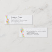 バンティングパーティーイベントのスリムな名刺の計画 スキニー名刺 (正面/裏面)