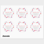 バンティングパーティーイベントプランナー赤紫アクア ラウンドシール (シート)