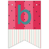 バンティング赤ちゃんシャワー「傘スイカ」 バンティングフラッグ (第3の旗)