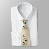 バンティング、スパロウ、ユンコ、（フィンチ）オードボンの鳥 ネクタイ (タイ)