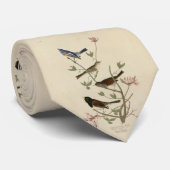 バンティング、スパロウ、ユンコ、（フィンチ）オードボンの鳥 ネクタイ (ロール)