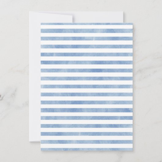 バンティンノアの箱舟ボーイズ赤ちゃんシャワーサンキューカード 招待状 (裏面)