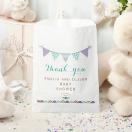 バンティンバナーニュートラル性別ベビーシャワー フェイバーバッグ