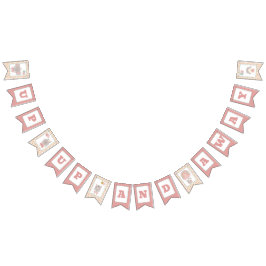 バンティンバナーフラッグガール&ベアホットエアバルーン バンティングフラッグ