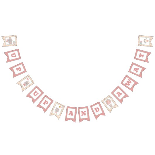 バンティンバナーフラッグガール&ベアホットエアバルーン バンティングフラッグ (全)