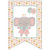 バンティンバナーフラッグガール&ベアホットエアバルーン バンティングフラッグ (第1の旗)