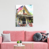 バンティンビクトリアング付き黄色 – マーサのブドウ畑 キャンバスプリント (インサイチュ (リビング))