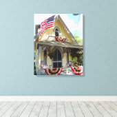 バンティンビクトリアング付き黄色 – マーサのブドウ畑 キャンバスプリント (インサイチュ (ウッドフロア))