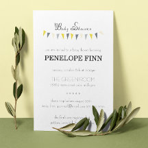 バンティンベビーシャワー招待状