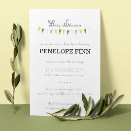 バンティンベビーシャワー招待状 招待状