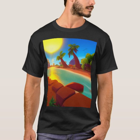 バンディクートのサンセット Tシャツ (正面)