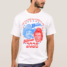 バンディットと雪だるま2028良い古いアメリカの生活 Tシャツ