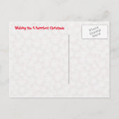 バンディットと雪だるま- Cat / Kitten Chrimas シーズンポストカード (裏面)