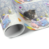 バンディットのイースターラッピング紙- Cat / Kitten ラッピングペーパー (ロールコーナー)