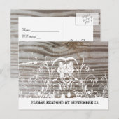 バンデッドウッドRSVP インビテーションポストカード (正面/裏面)