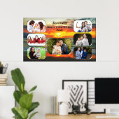 バンデラスサンセットファミリーコラージュ1738アートプリント ポスター (ホームオフィス)