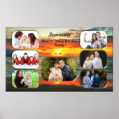 バンデラスサンセットファミリーコラージュ1738アートプリント ポスター (正面)