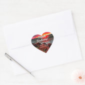 バンデラスハッピーバースデーロッキーサンセット914 ハートシール (封筒)