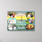 バンデラスベイファミリーサンセット0884アート キャンバスプリント (正面)