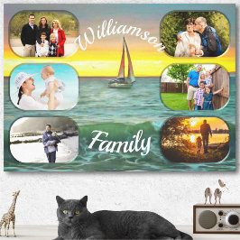 バンデラスベイファミリーサンセット0884アート キャンバスプリント