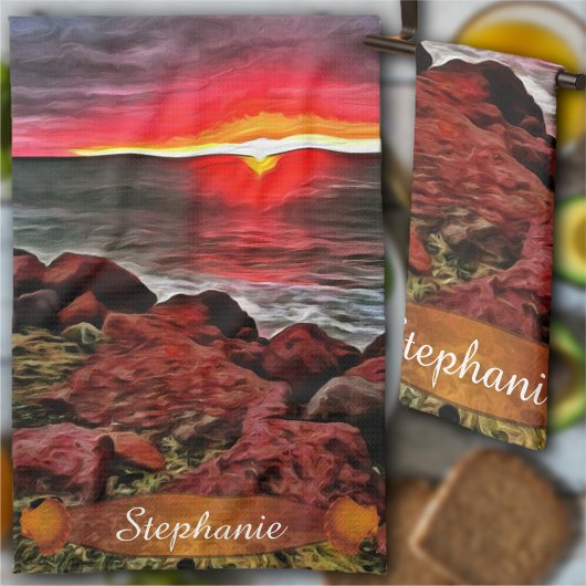 バンデラスロッキーサンセット914 キッチンタオル