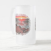 バンデラスロッキーサンセット914 フロストグラスビールジョッキ (正面左)