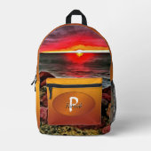 バンデラスロッキーサンセット914 プリントバックパック (正面)