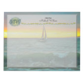 バンデラス湾の帆船0884 ノートパッド (正面)